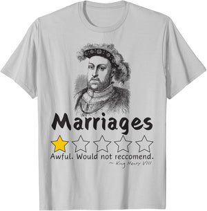 Six Wives of Henry VIII Funny History T Shirt Medieval T-Shirt - T-Shirt | Ash