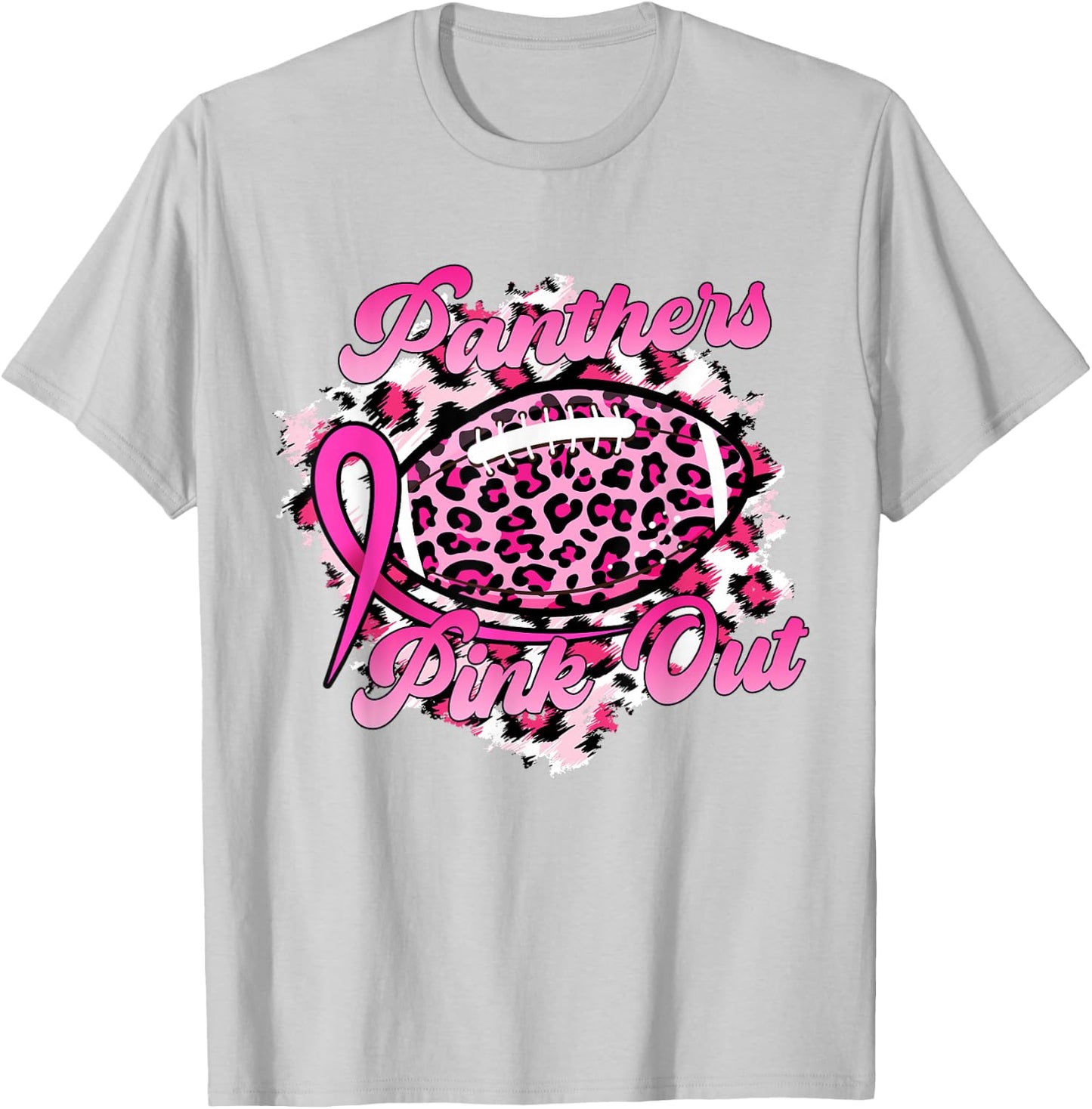 In October We Wear Pink Panthers Pink Out T-Shirt - T-Shirt | Ash