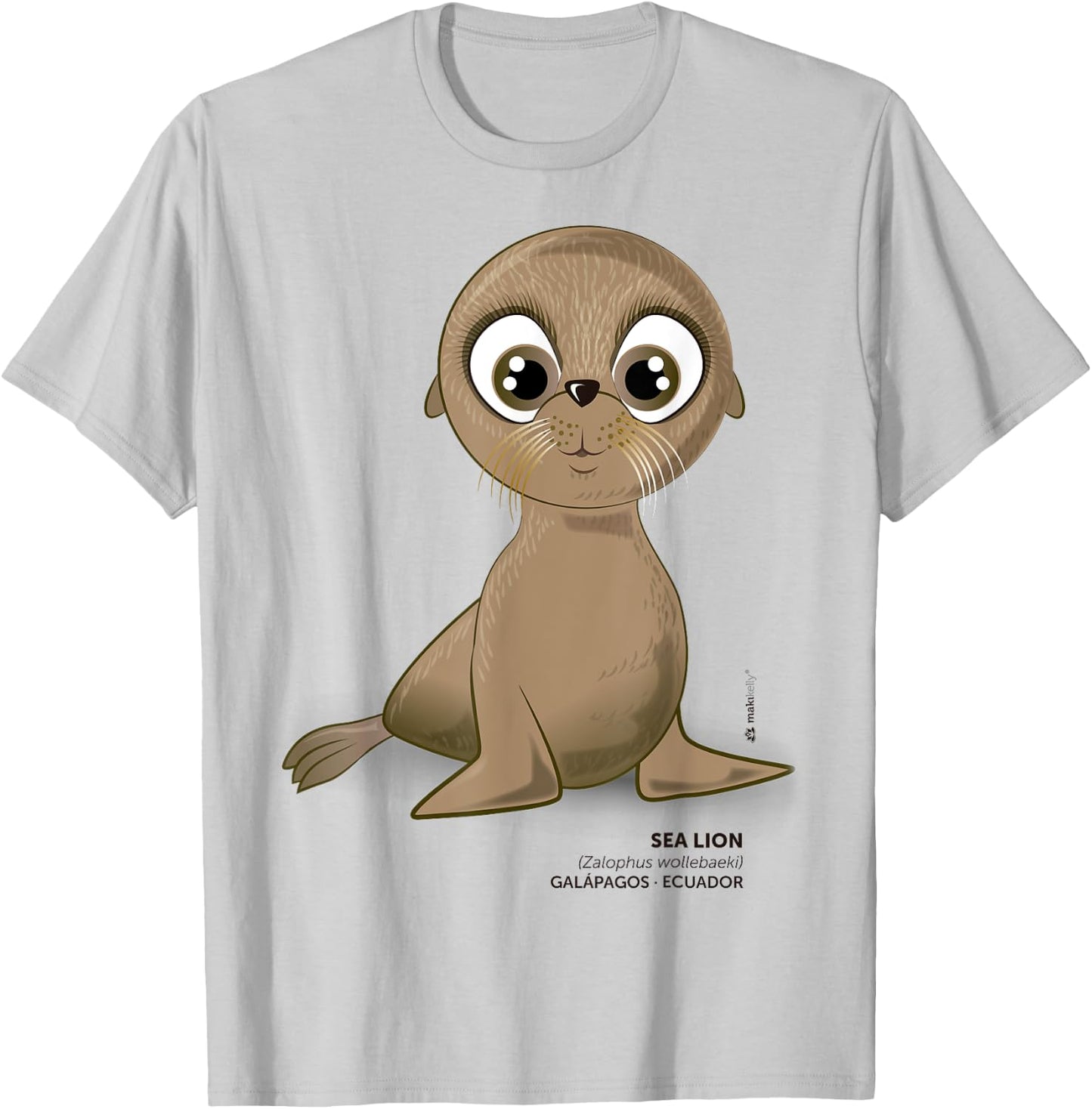 Galapagos Sea Lion T-Shirt - T-Shirt | Ash