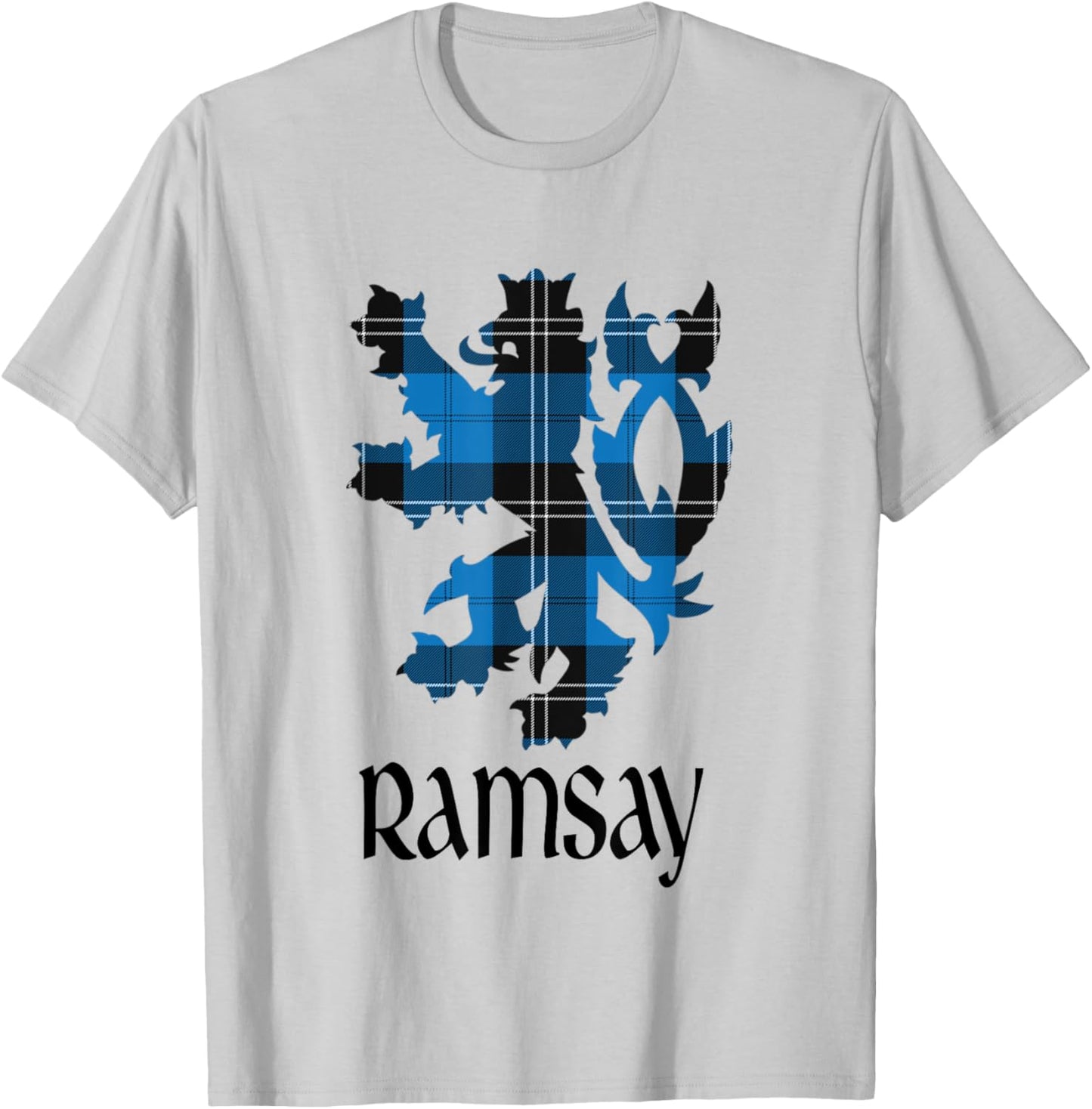 Clan Ramsay Tartan Scottish Family Name Scotland Pride T-Shirt - T-Shirt | Ash