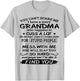 You Can't Scare Me I have A Crazy Grandma T-Shirt - T-Shirt | Ash