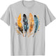 Colorful feathers, bird, Native Americans, symbol, pattern T-Shirt - T-Shirt | Ash