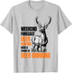 Funny Deer Hunting Season Hunter Drinking Beer T-Shirt - T-Shirt | Ash