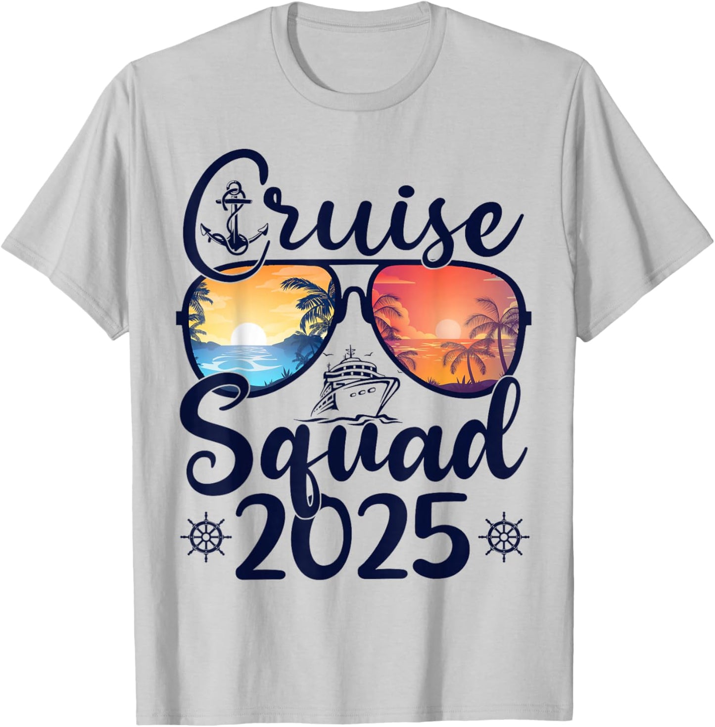 Cruise Squad 2025 Summer Vacation Matching Family Cruise T-Shirt - T-Shirt | Ash