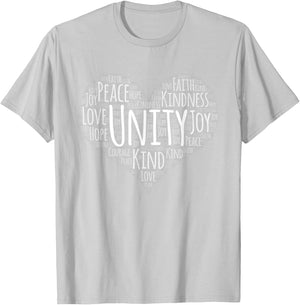 Unity Day Orange Heart Anti Bullying Gift T-Shirt - T-Shirt | Ash