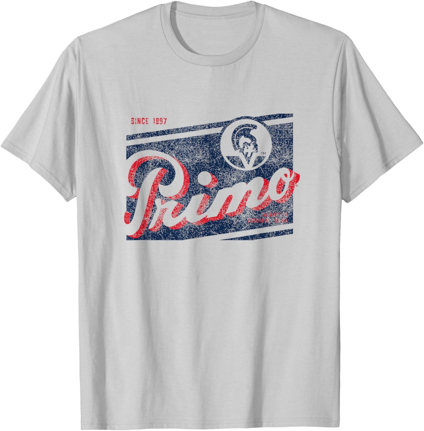 Primo Vintage Style - Logo T-Shirt - T-Shirt | Ash