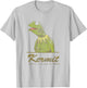 Disney The Muppets Kermit Vintage Portrait Distressed Logo T-Shirt - T-Shirt | Ash