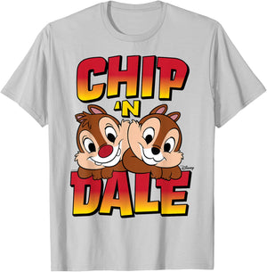 Chip 'N Dale Rescue Rangers T-Shirt - T-Shirt | Ash