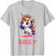 Adley Merch Unicorn Design T-Shirt - T-Shirt | Ash