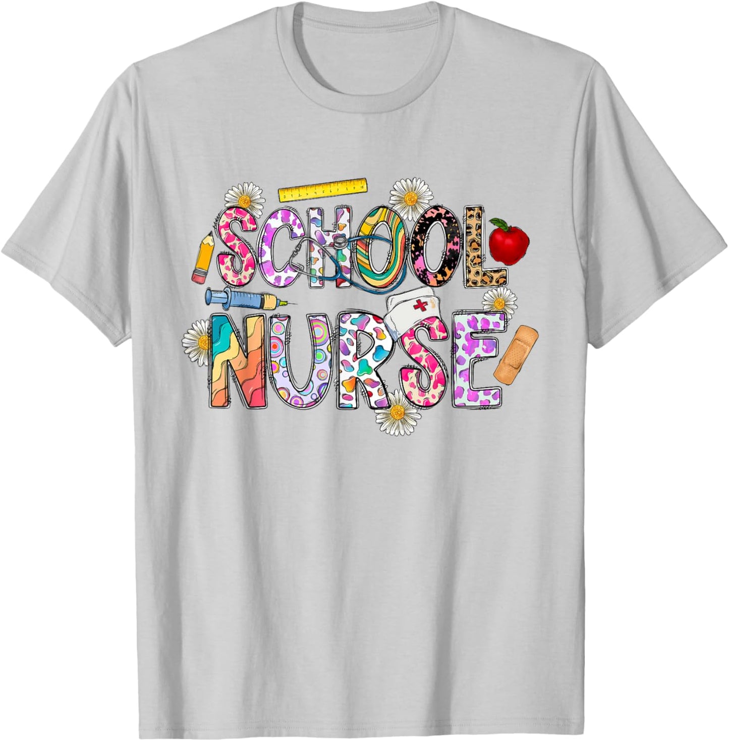 School Nurse Appreciation Nursing Nurse Day & Nurse Week T-Shirt - T-Shirt | Ash