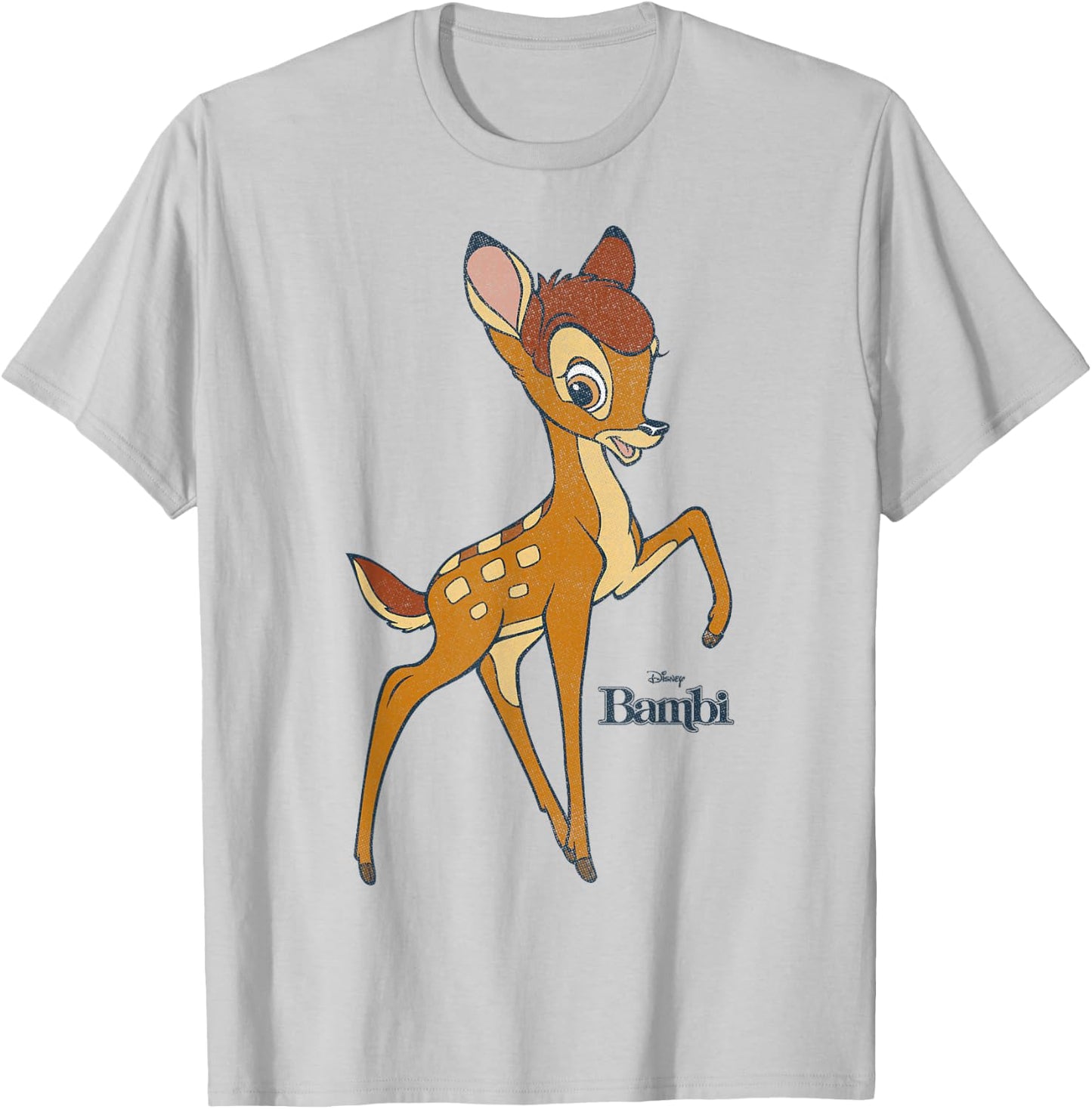 Disney Bambi Simple Portrait Logo T-Shirt - T-Shirt | Ash