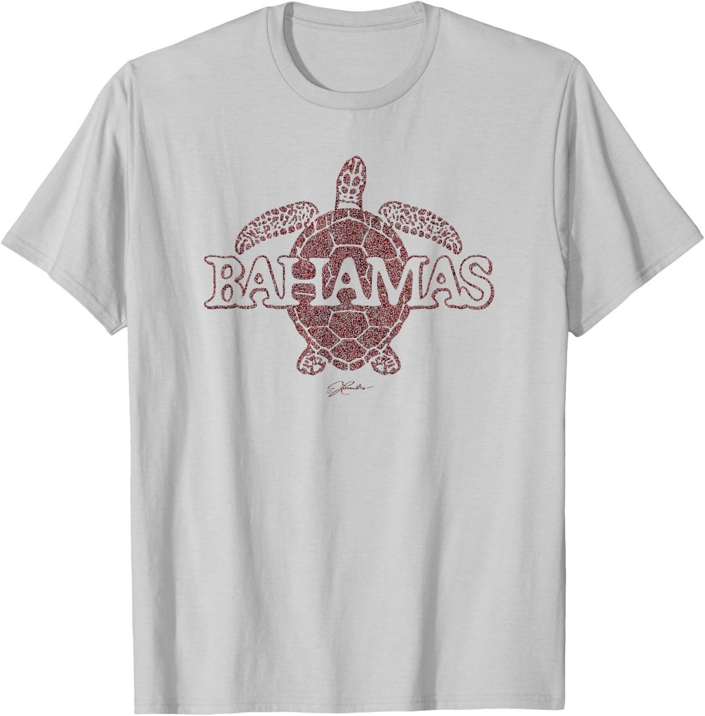 JCombs: Bahamas Sea Turtle T-Shirt - T-Shirt | Ash