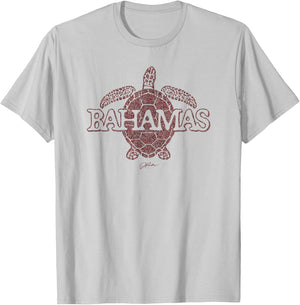 JCombs: Bahamas Sea Turtle T-Shirt - T-Shirt | Ash