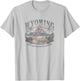 Earth Day Wyoming Like No Place On Earth Mountain Scene T-Shirt - T-Shirt | Ash