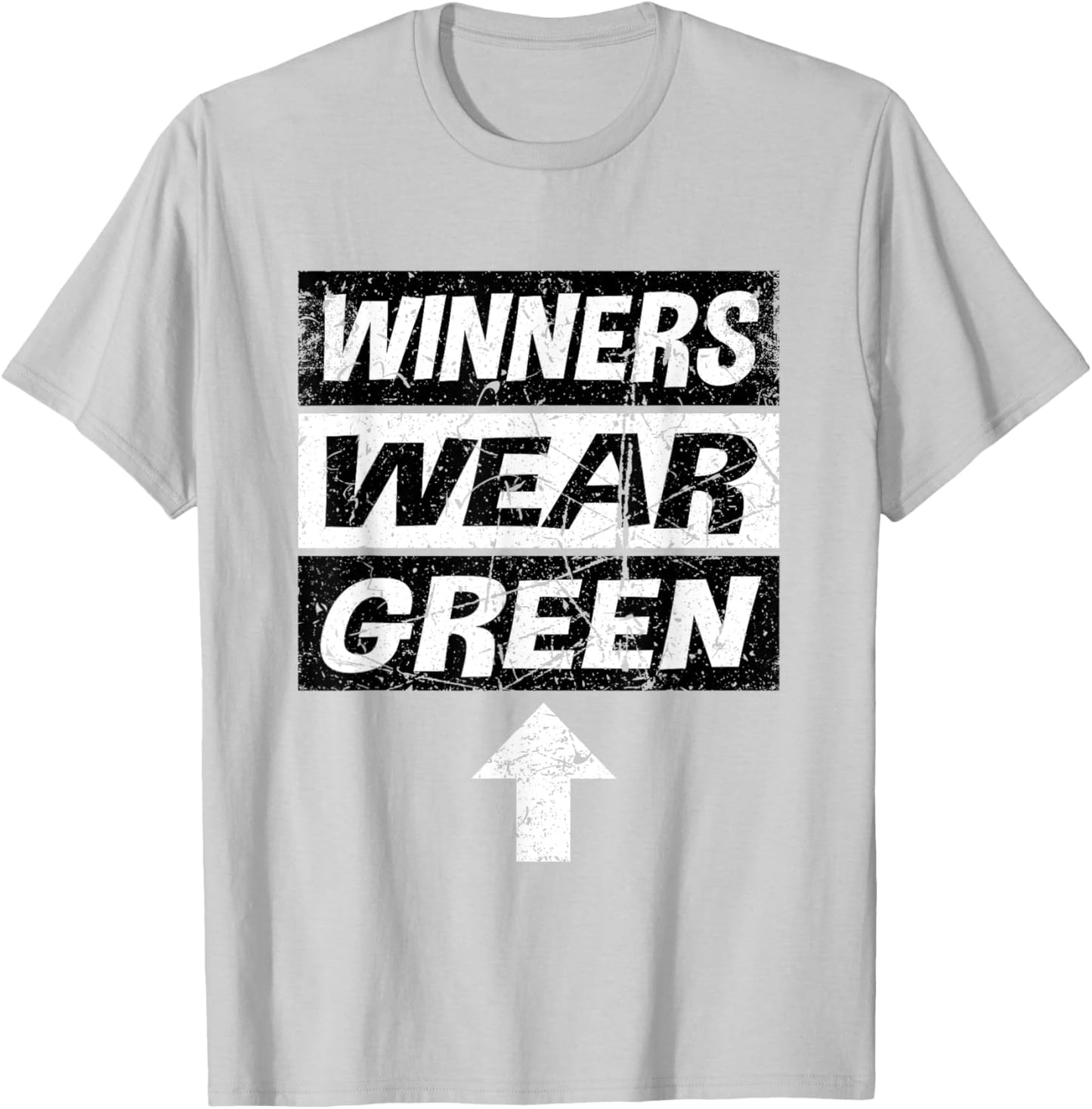 Retro Winners Wear Green Team Spirit Week Shirt Game T-Shirt - T-Shirt | Ash