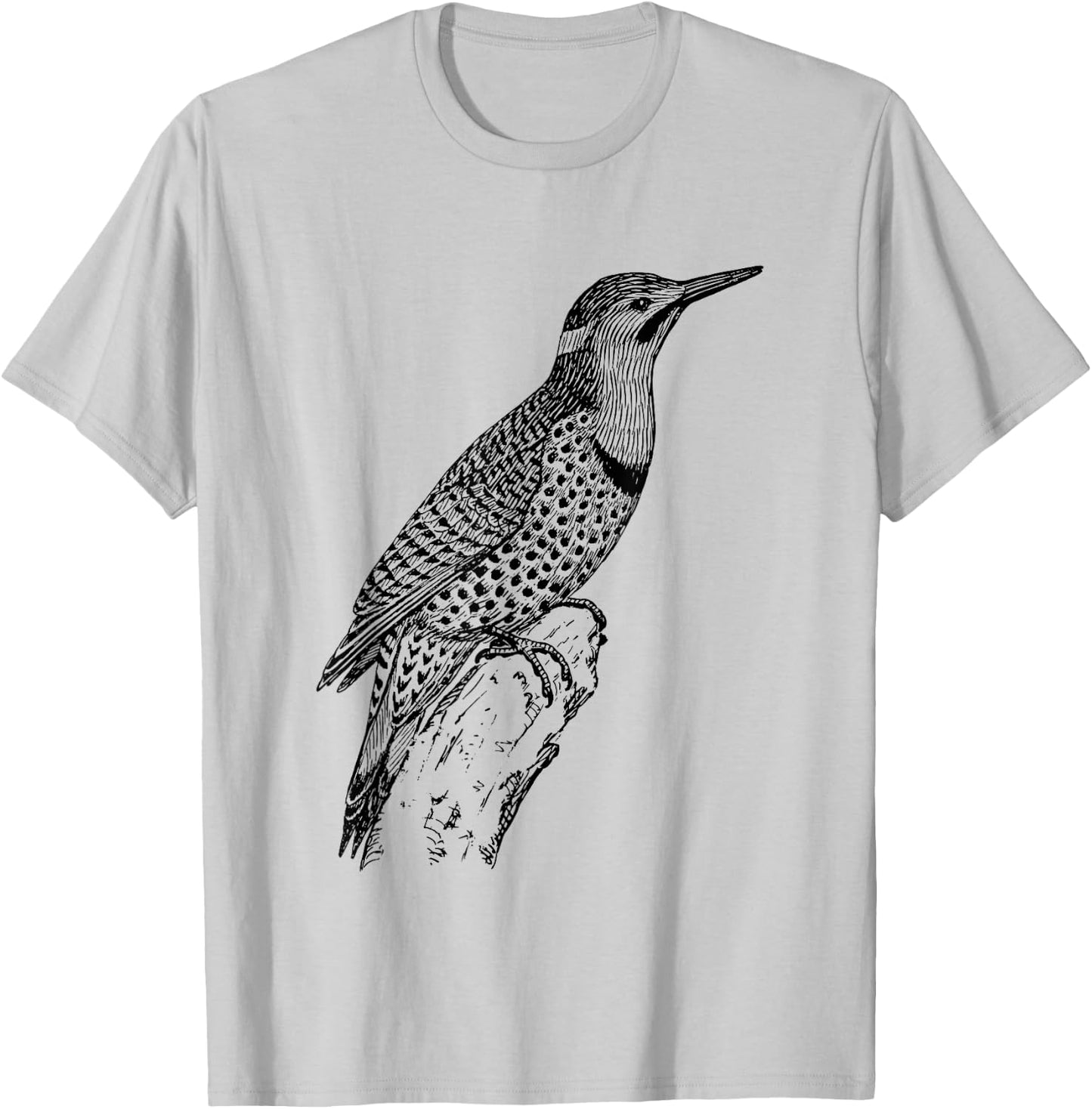 Northern Flicker Bird T-Shirt - T-Shirt | Ash