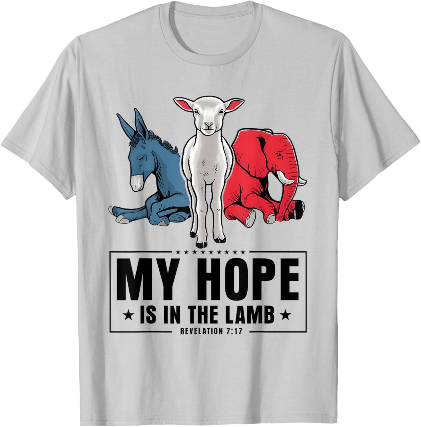 My Hope Is In The Lamb Christian God Jesus T-Shirt - T-Shirt | Ash
