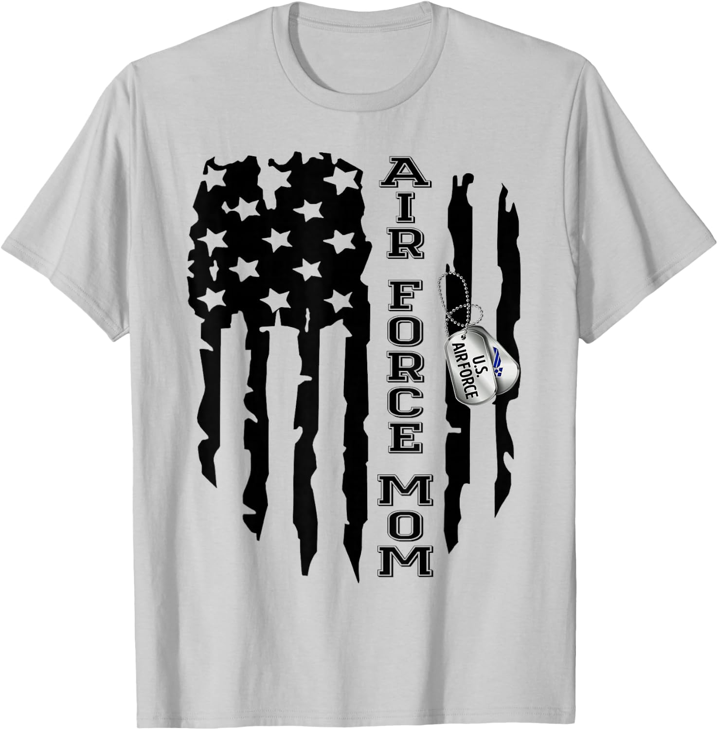 Air Force Mom Air Force Graduation Air Force Mom Gift T-Shirt - T-Shirt | Ash