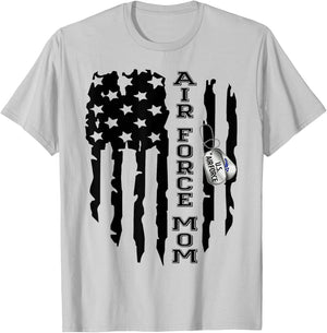 Air Force Mom Air Force Graduation Air Force Mom Gift T-Shirt - T-Shirt | Ash