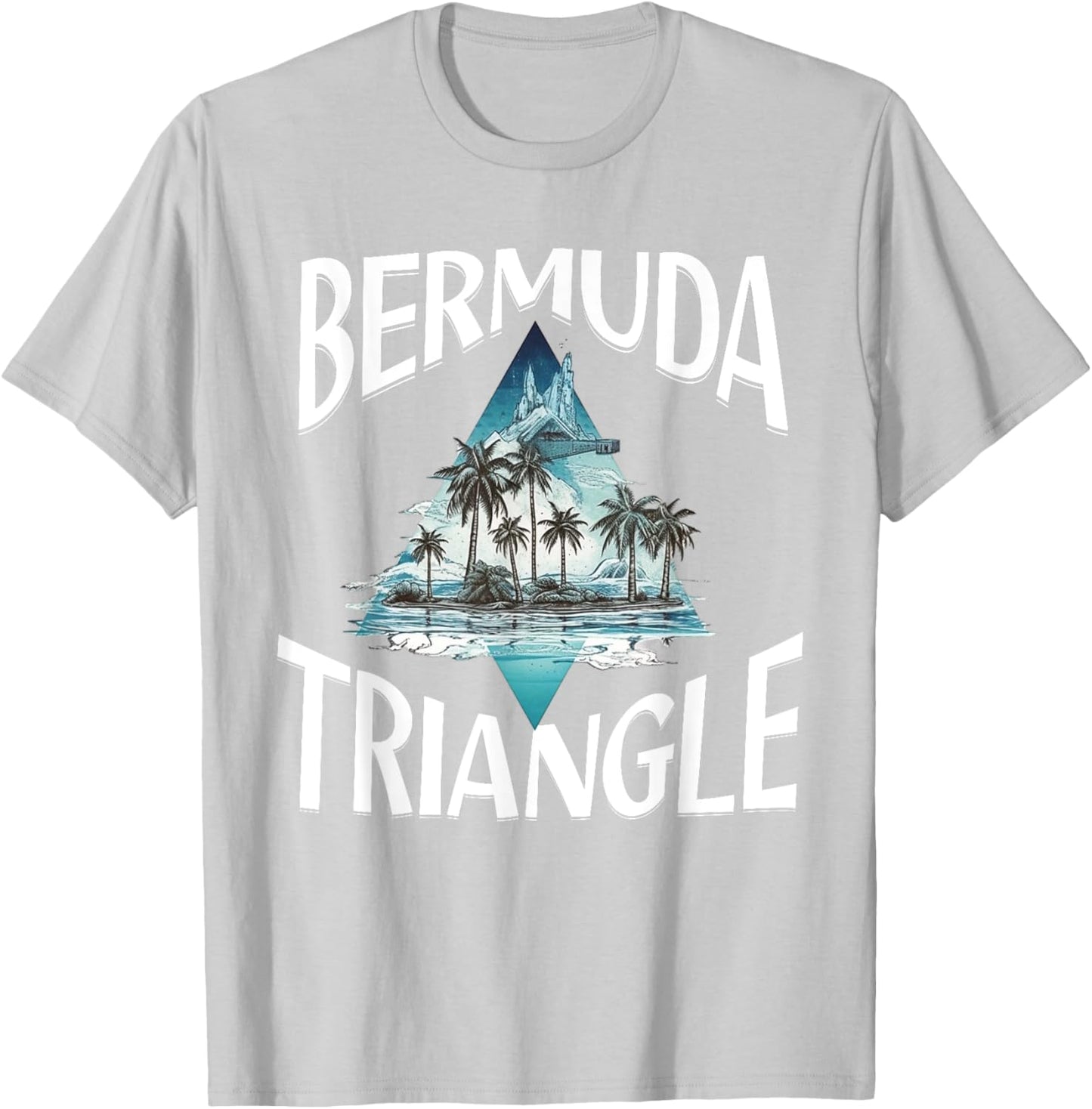 I Survived The Bermuda Triangle Funny Vacation Cruise T-Shirt - T-Shirt | Ash