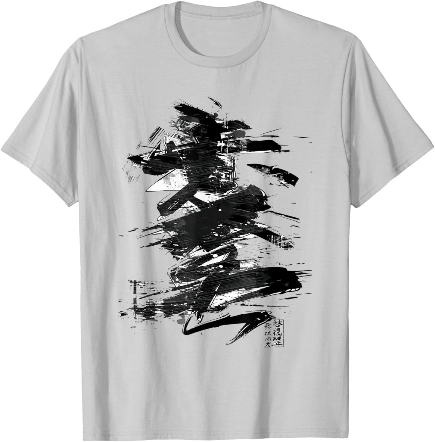 Anime Manga Abstract Japan Drawing Illustration Text Anime , white, S T-Shirt - T-Shirt | Ash