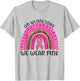 On Wednesday We Wear Pink Rainbow Breast Cancer Fighter T-Shirt - T-Shirt | Ash