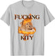 Cat Swearing Fucking Kitty Burn Fired Angry Saying T-Shirt - T-Shirt | Ash