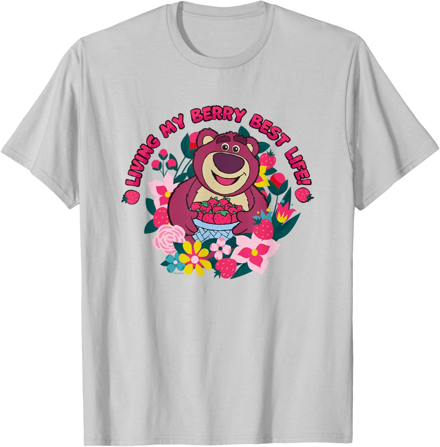Disney & Pixar’s Toy Story Lotso Living My Berry Best Life T-Shirt - T-Shirt | Ash