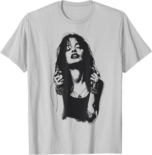 Rock N Roll Women Vintage Rock Music Band Graphic T-Shirt - T-Shirt | Ash