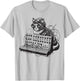 Steampunk Cat playing Synthesizer Synth Kitten Techno Music Men Women T-Shirt - T-Shirt | Ash