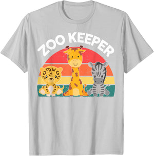 Zoo Crew-Shirt Toddler Boys Girl Kids Women Zoo Keeper Adult T-Shirt - T-Shirt | Ash