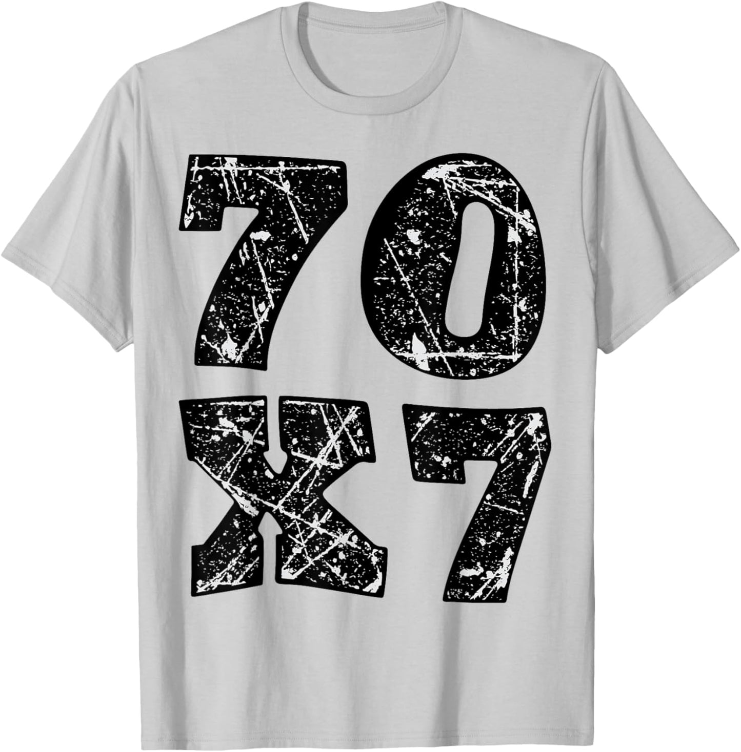 Forgive 70x7 Christian Design T-Shirt - T-Shirt | Ash