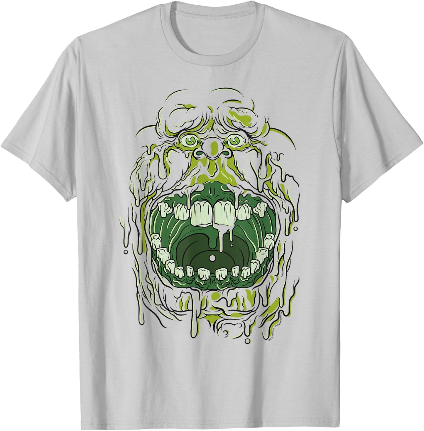 Ghostbusters Slimer Face Halloween Costume Graphic T-Shirt - T-Shirt | Ash