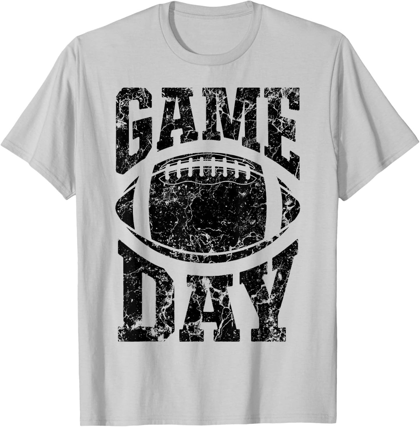 Game Day Football Season Funny Men Women Team Sports Vintage T-Shirt - T-Shirt | Ash
