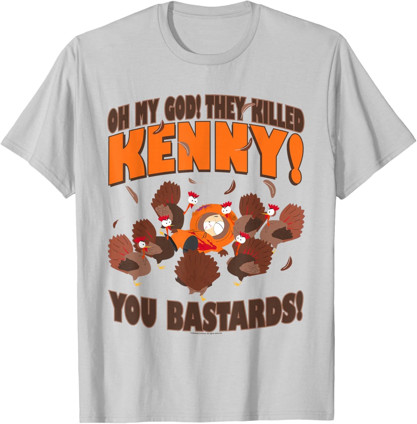South Park You Killed Kenny Thanksgiving T-Shirt - T-Shirt | Ash