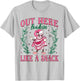 Out Here Lookin Like A Snack Merry Christmas Cake Men Women T-Shirt - T-Shirt | Ash