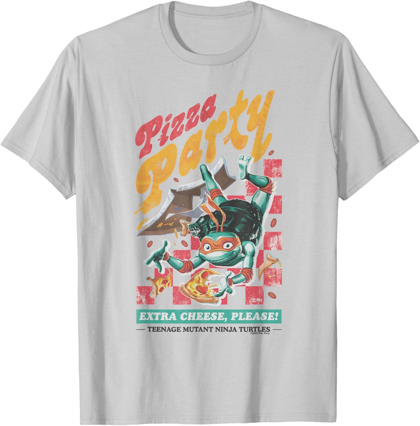 Teenage Mutant Ninja Turtles: Mutant Mayhem Mikey Pizza T-Shirt - T-Shirt | Ash