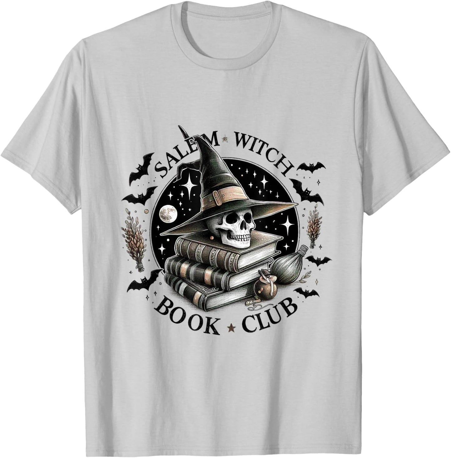 Salem Witch Book Club Halloween Party Costume Girl T-Shirt - T-Shirt | Ash