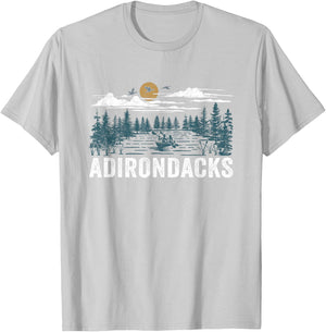 Adirondacks New York T-Shirt - T-Shirt | Ash