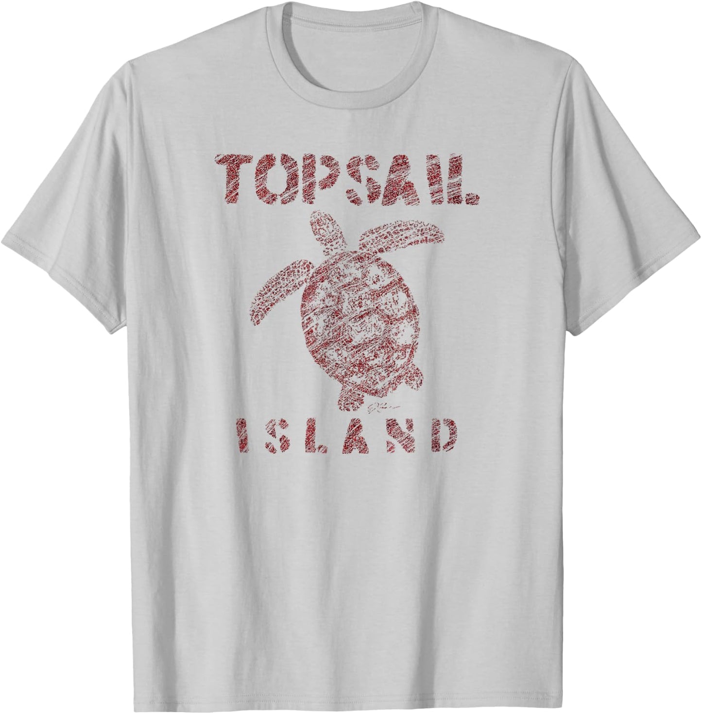 JCombs: Topsail Island, NC, Sea Turtle T-Shirt - T-Shirt | Ash