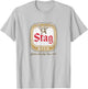 Stag Vintage Style - Logo T-Shirt - T-Shirt | Ash