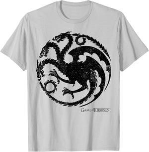Game of Thrones Targaryen Dragon Sigil T-Shirt - T-Shirt | Ash