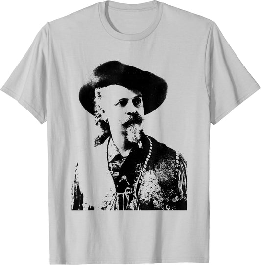 Buffalo Bill Cody Wild West T-Shirt - T-Shirt | Ash