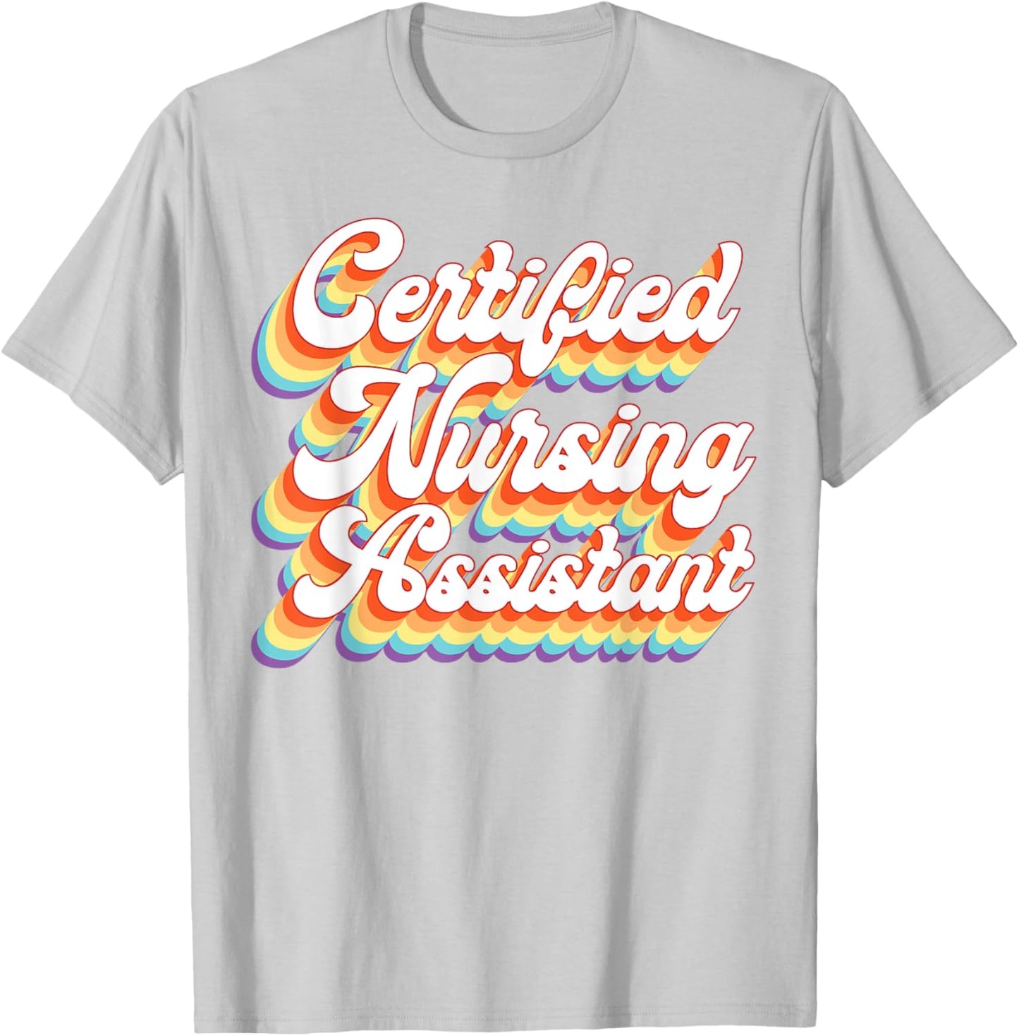 CNA Nurse Certified Nursing Assistant Retro Vintage T-Shirt - T-Shirt | Ash