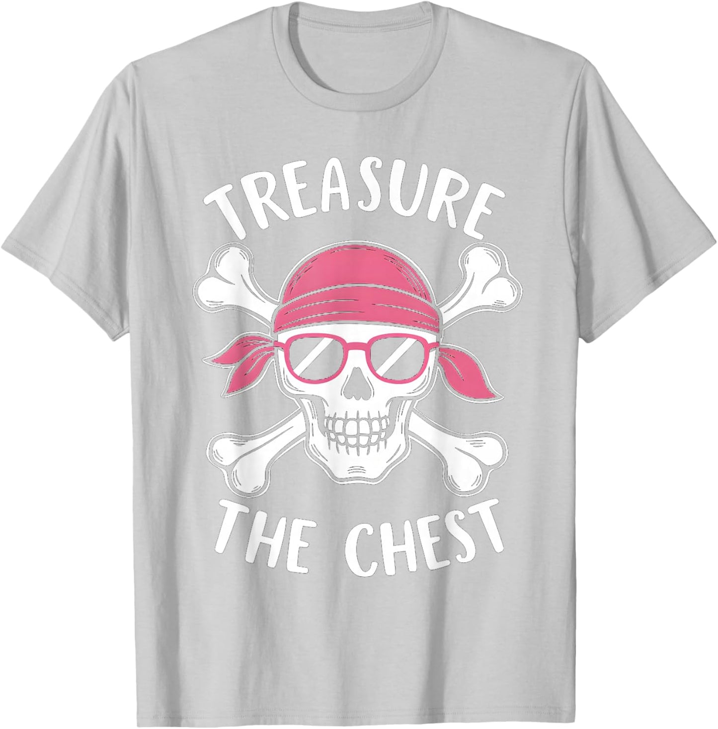 Treasure The Chest Breast Cancer Awareness Men Women Kids T-Shirt - T-Shirt | Ash