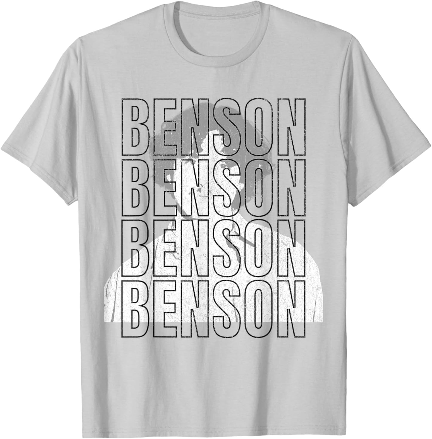 Benson First Name T With Glasses Personalized Vintage T-Shirt - T-Shirt | Ash