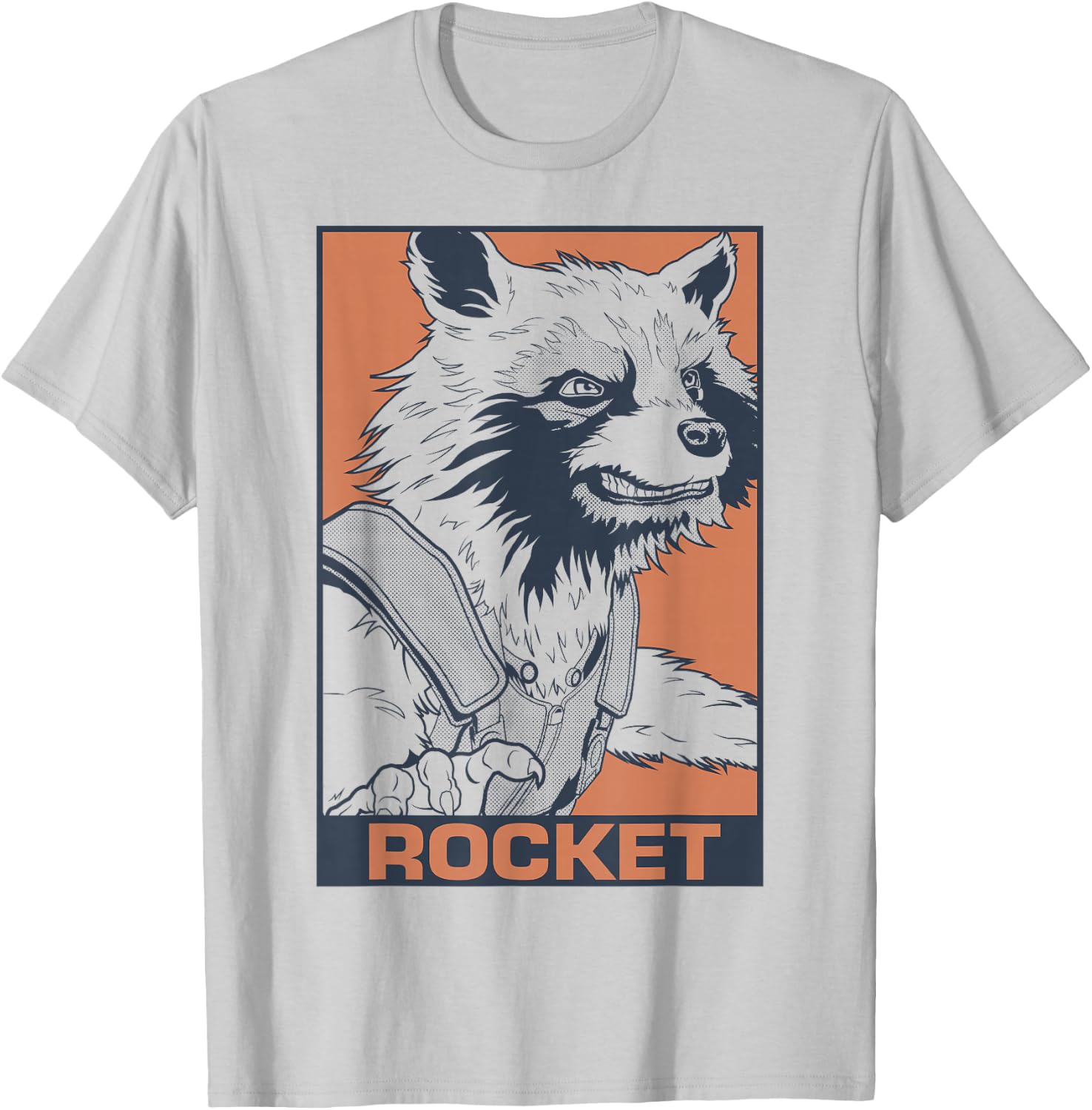 Marvel Avengers Endgame Rocket Pop Art Graphic T-Shirt - T-Shirt | Ash