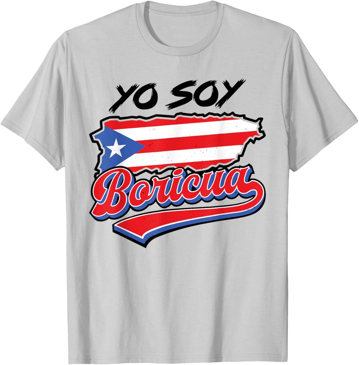 Yo Soy Boricua Puerto Rico Flag Puerto Rican Women Hispanic T-Shirt - T-Shirt | Ash