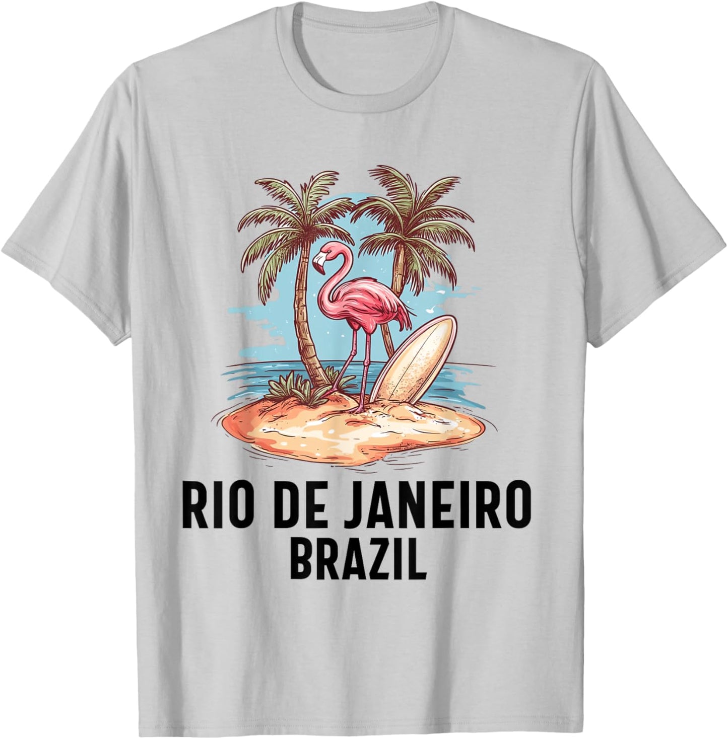 Rio De Janeiro Brazil Souvenir Brazil Holiday Reminder , white, S T-Shirt - T-Shirt | Ash