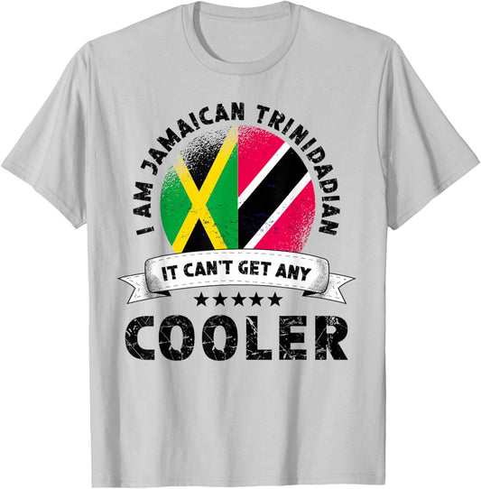 Jamaica Flag Trinidad&Tobago Grown Patriot Country Pride T-Shirt - T-Shirt | Ash